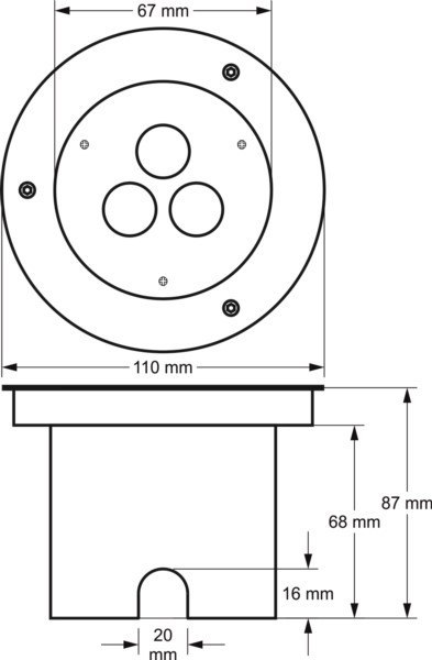 Oprawa LED dogruntowa Sibar 3*1W 4000K Oprawa LED dogruntowa Sibar 3*1W 4000K
