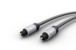 Kabel audio Jack - 2x RCA Goobay Plus TEXTIL 1m Goobay