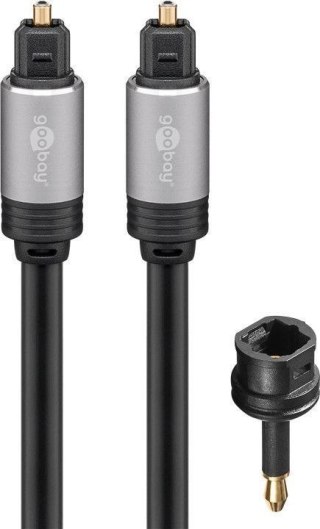 Kabel audio Jack - 2x RCA Goobay Plus TEXTIL 1m Goobay