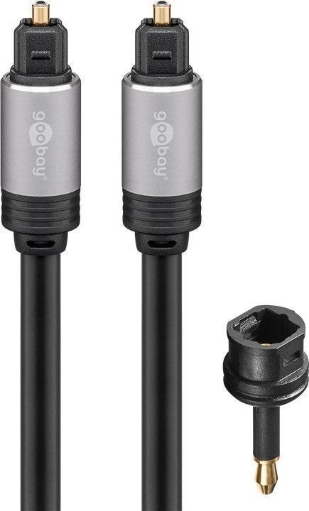 Kabel audio Jack - 2x RCA Goobay Plus TEXTIL 2m Kabel audio Jack - 2x RCA Goobay Plus TEXTIL 2m