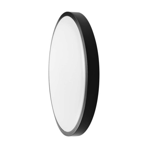 Plafon V-TAC 36W LED Okrągły 35cm Natynkowy IP44 Czarny VT-8630B 3000K 3820lm Plafon V-TAC 36W LED Okrągły 35cm Natynkowy IP44 Czarny VT-8630B 3000K 3820lm