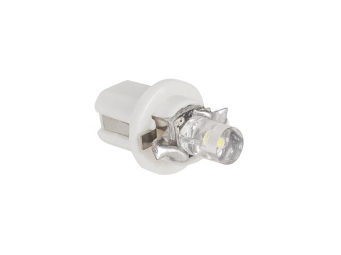 Żarówka samochodowa 12V B8.5d -1LED biała (płaska) Żarówka samochodowa 12V B8.5d -1LED biała (płaska)