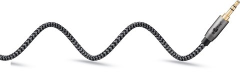 Kabel audio Jack 3.5mm x2 Goobay Plus TEXTIL 1m Kabel audio Jack 3.5mm x2 Goobay Plus TEXTIL 1m
