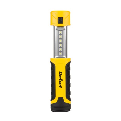 Lampa warsztatowa Rebel 6 SMD+1 SMD z ładowarką sieciowa i samochodową Lampa warsztatowa Rebel 6 SMD+1 SMD z ładowarką sieciowa i samochodową