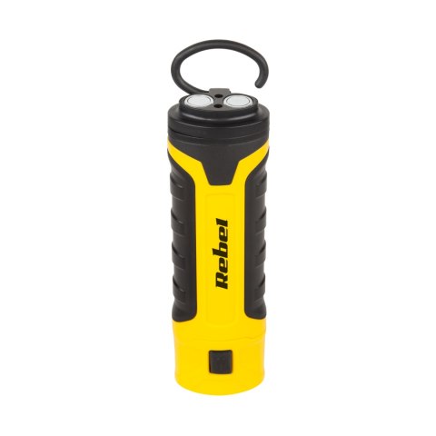 Lampa warsztatowa Rebel 6 SMD+1 SMD z ładowarką sieciowa i samochodową Lampa warsztatowa Rebel 6 SMD+1 SMD z ładowarką sieciowa i samochodową