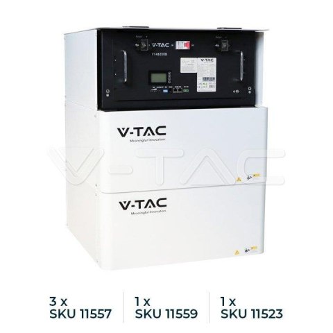 Magazyn Bank Energii V-TAC 9.6kWh 48V 200Ah LiFePO4 RACK VT-48200B 10 Lat Gwarancji