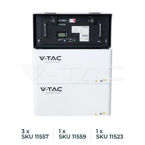 Magazyn Bank Energii V-TAC 9.6kWh 48V 200Ah LiFePO4 RACK VT-48200B 10 Lat Gwarancji