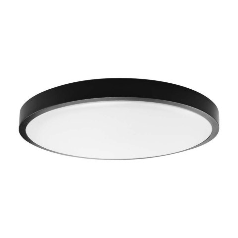 Plafon V-TAC 36W LED Okrągły 35cm Natynkowy IP44 Czarny VT-8630B 4000K 3820lm