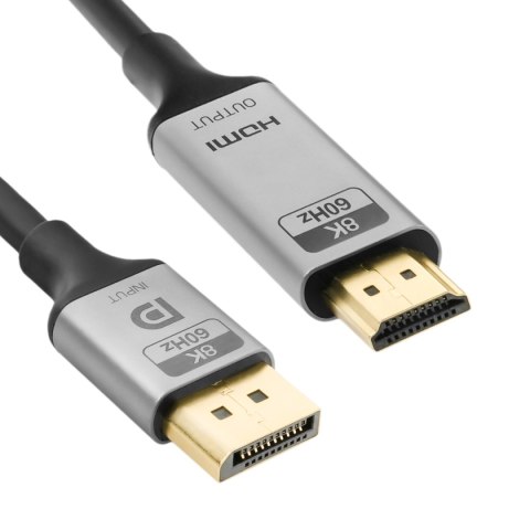 Kabel DP HDMI 8K 60Hz Spacetronik KDH-SPA030 3m SPACETRONIK