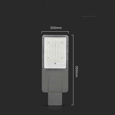 Oprawa Uliczna LED Solarna V-TAC BRIDGELUX CHIP IP65 Pilot LiFePO4 Panel 60W VT-15200ST 6500K 3000lm