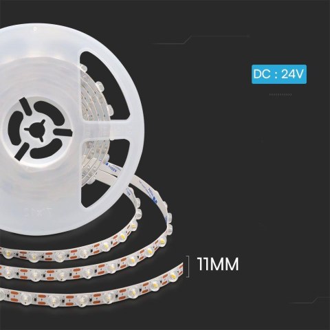 Taśma LED V-TAC SMD2835 z soczewkami 170st 240LED 24V 16.5W/m VT-2835 4000K 800lm