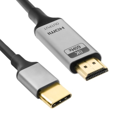 Kabel USB-C 3.1 HDMI 8K Spacetronik KCH-SPA015 1.5 SPACETRONIK