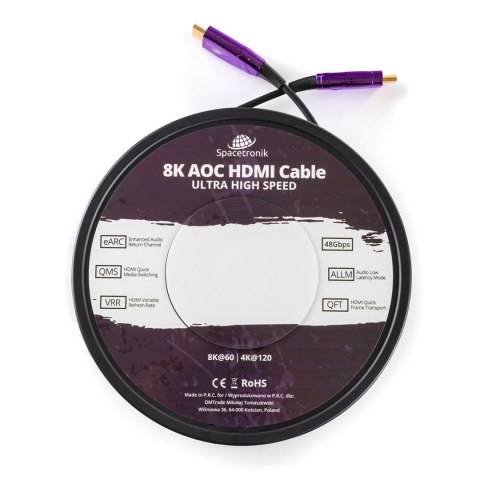 Kabel optyczny UHS AOC HDMI 2.1 SH-OX600 60 m