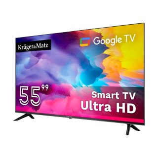 Telewizor Kruger&Matz 55" UHD Google TV DVB-T2/T/C H.265 HEVC