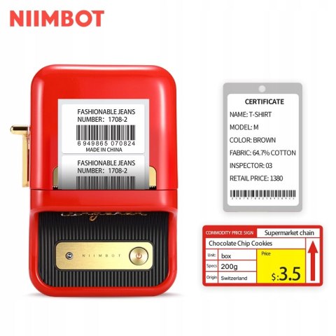 Drukarka etykiet Niimbot B21 czerwona Wuhan Jingchen Trade