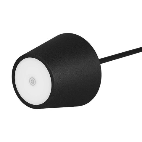 Lampka Biurkowa Nocna V-TAC 1,5W LED Ładowanie Ściemnianie IP54 Czarna VT-7997 3000K 150lm