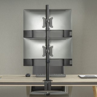 Uchwyt na dwa monitory Spacetronik pionowy SPA122