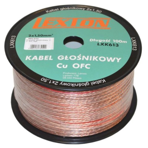 Przewód głośnikowy Cu 2x1,5mm Przewód głośnikowy Cu 2x1,5mm