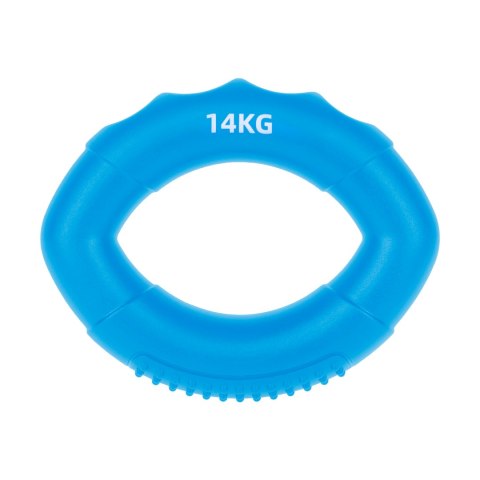 Silikonowy ściskacz do rąk do rehabilitacji rąk, 0 - 14 kg , niebieski , REBEL ACTIVE Silikonowy ściskacz do rąk do rehabilitacji rąk, 0 - 14 kg , niebieski , REBEL ACTIVE