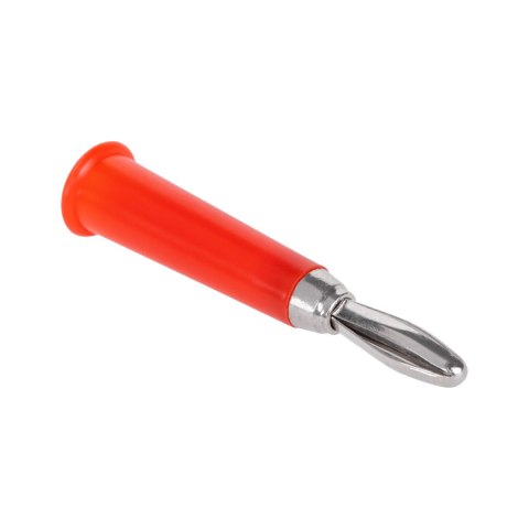 Wtyk bananowy prosty plastikowy czerwony Cabletech Wtyk bananowy prosty plastikowy czerwony Cabletech