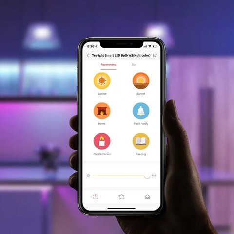 Żarówka LED E27 8W RGB Yeelight Smart W3 kolorowa