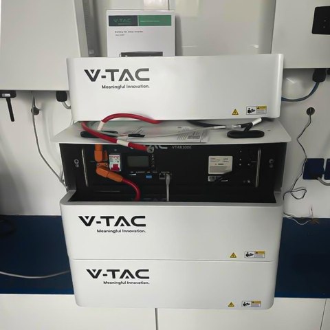 Stojak Regał RACK do Magazynów Energii V-TAC 5,12kWh SKU11377 VT-48100E-P2 Max. 5 modułów 10 Lat Gwarancji