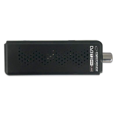 Mini Tuner Dekoder do telewizji naziemnej DVB-T2 HEVC Esperanza EV109R