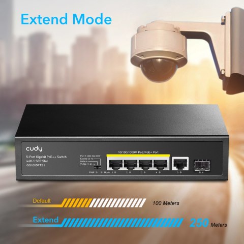 SWITCH PoE+ 5-port GS1005PTS1 120W 1Gbps