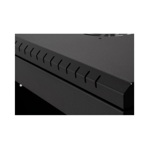 Szafa rack 19" 4U wisząca 450mm RAL9004 drzwi szk Szafa rack 19" 4U wisząca 450mm RAL9004 drzwi szk