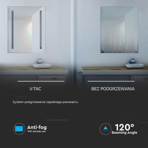Lustro V-TAC 42W LED Anty Para 80x60 IP44 VT-8800 6400K 100lm Lustro V-TAC 42W LED Anty Para 80x60 IP44 VT-8800 6400K 100lm