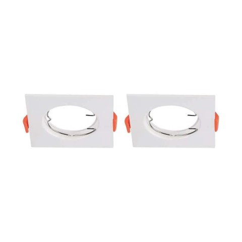 Oczko V-TAC GU10 Wpuszczane Kwadrat Białe (Opak. 2 szt) VT-930 3 Lata Gwarancji Oczko V-TAC GU10 Wpuszczane Kwadrat Białe (Opak. 2 szt) VT-930 3 Lata Gwarancji