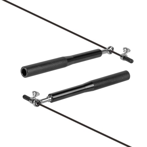 Skakanka bokserska aluminiowa z matalowym łożyskiem 300cm regulowana, REBEL ACTIVE