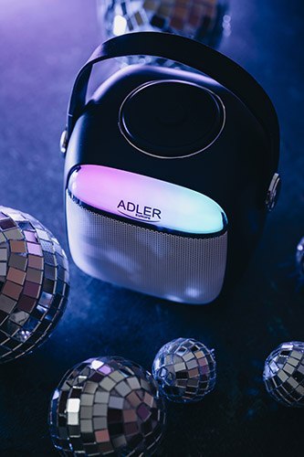 Adler Głośnik do karaoke z mikrofonem - SD/USB/AUX/Bluetooth