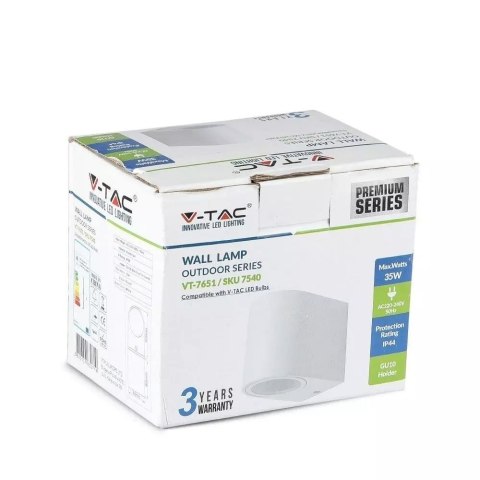 Kinkiet Ścienny V-TAC Okrągły Biały W Dół IP44 VT-7651 3 Lata Gwarancji Kinkiet Ścienny V-TAC Okrągły Biały W Dół IP44 VT-7651 3 Lata Gwarancji