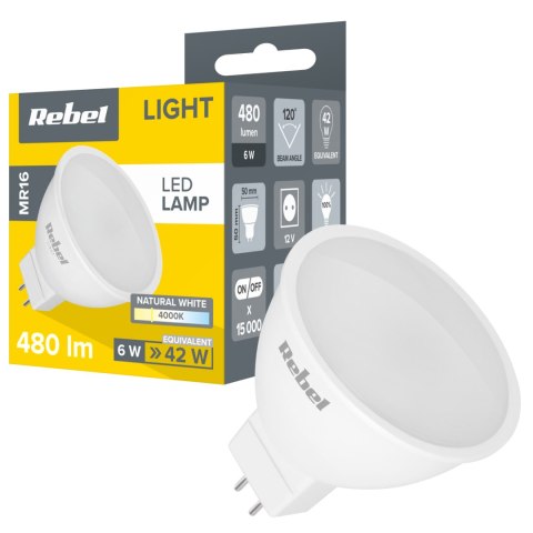 Lampa LED Rebel 6W, MR16, 4000K, 12V Lampa LED Rebel 6W, MR16, 4000K, 12V