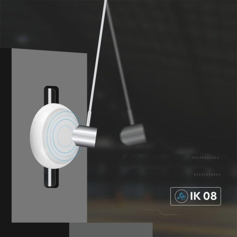 Plafon LED V-TAC Czujnik/CCT/Awaria 3godziny 8W/16W/20W SAMSUNG CHIP IP65 IK08 VT-8633 3000K-4000K-6400K 2600lm