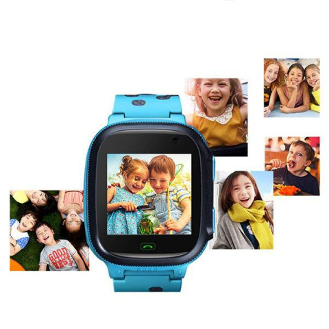 Zegarek smartwatch DK01 niebieski dla dzieci kids Gps tracking Denmen