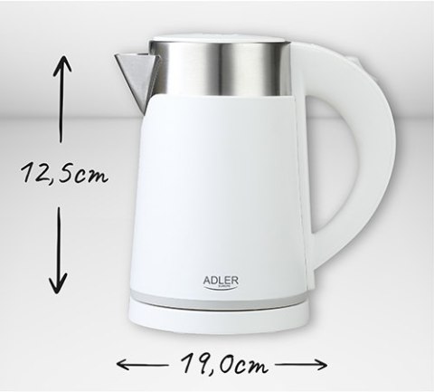 Adler Czajnik metalowy 0,6L