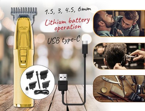 Adler Trymer strzyżarka profesjonalna - USB