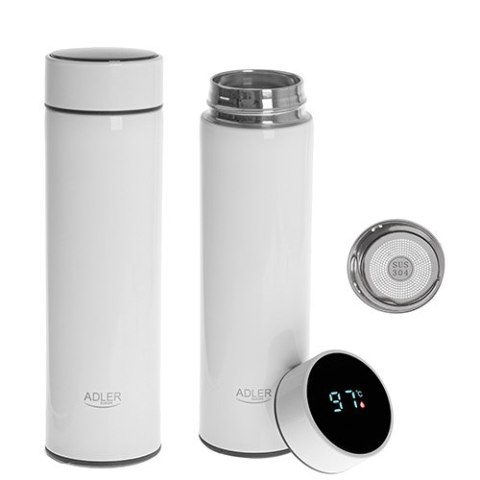 Adler Termos LED 473ml biały