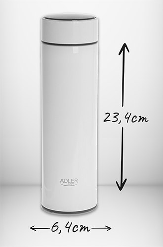 Adler Termos LED 473ml biały
