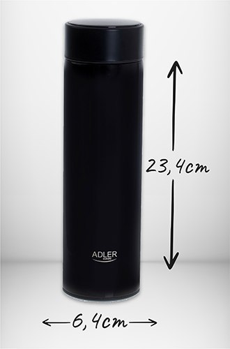 Adler Termos LED 473ml czarny