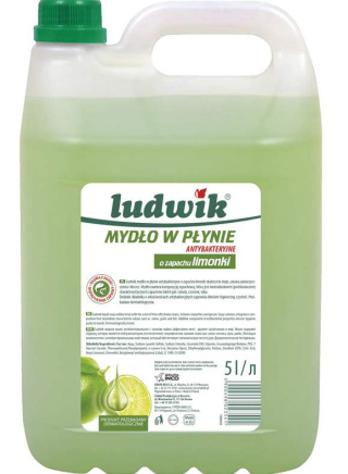 Mydło w płynie antybakteryjne o zapachu limonki 5l