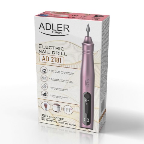 Adler Frezarka do paznokci - zestaw 11 w 1