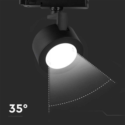 Oprawa Szynosystem 3F V-TAC 30W LED 35st CCT Czarna VT-4633 3000K-4000K-6400K 3000lm