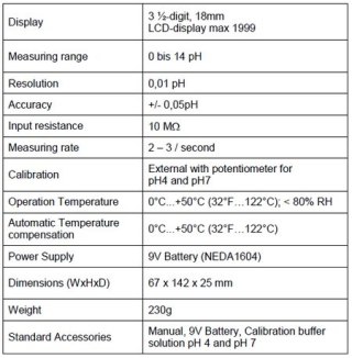 Sonda PH do Miernika Odczynu Wody PeakTech 5310APR