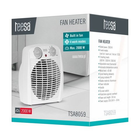 Termowentylator Teesa (800, 1200, 2000W)