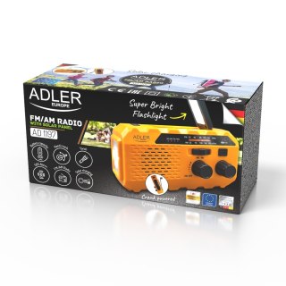 Adler Radio solarne z korbką ręczną