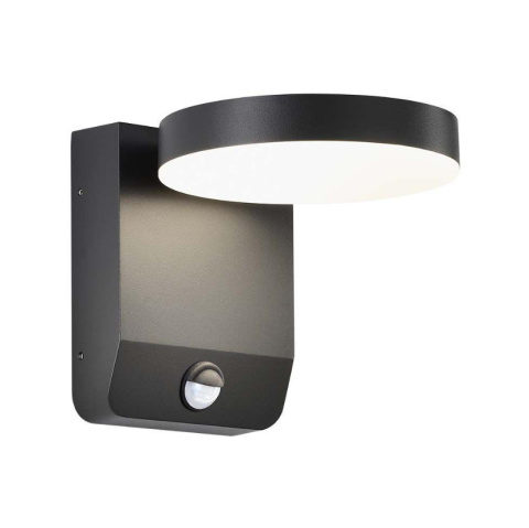 Projektor Oprawa Elewacyjna V-TAC 17W LED Czujnik Ruchu Okrągła Czarna IP65 VT-11020S 4000K 2520lm Projektor Oprawa Elewacyjna V-TAC 17W LED Czujnik Ruchu Okrągła Czarna IP65 VT-11020S 4000K 2520lm