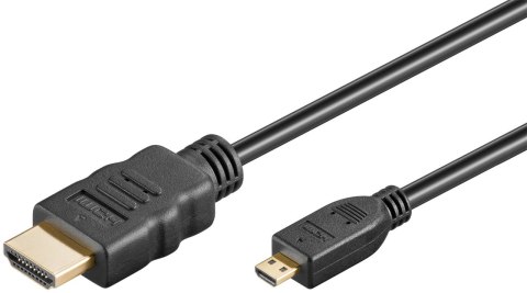 Kabel HDMI - micro HDMI 2.1 8K 60Hz Goobay 1m Kabel HDMI - micro HDMI 2.1 8K 60Hz Goobay 1m